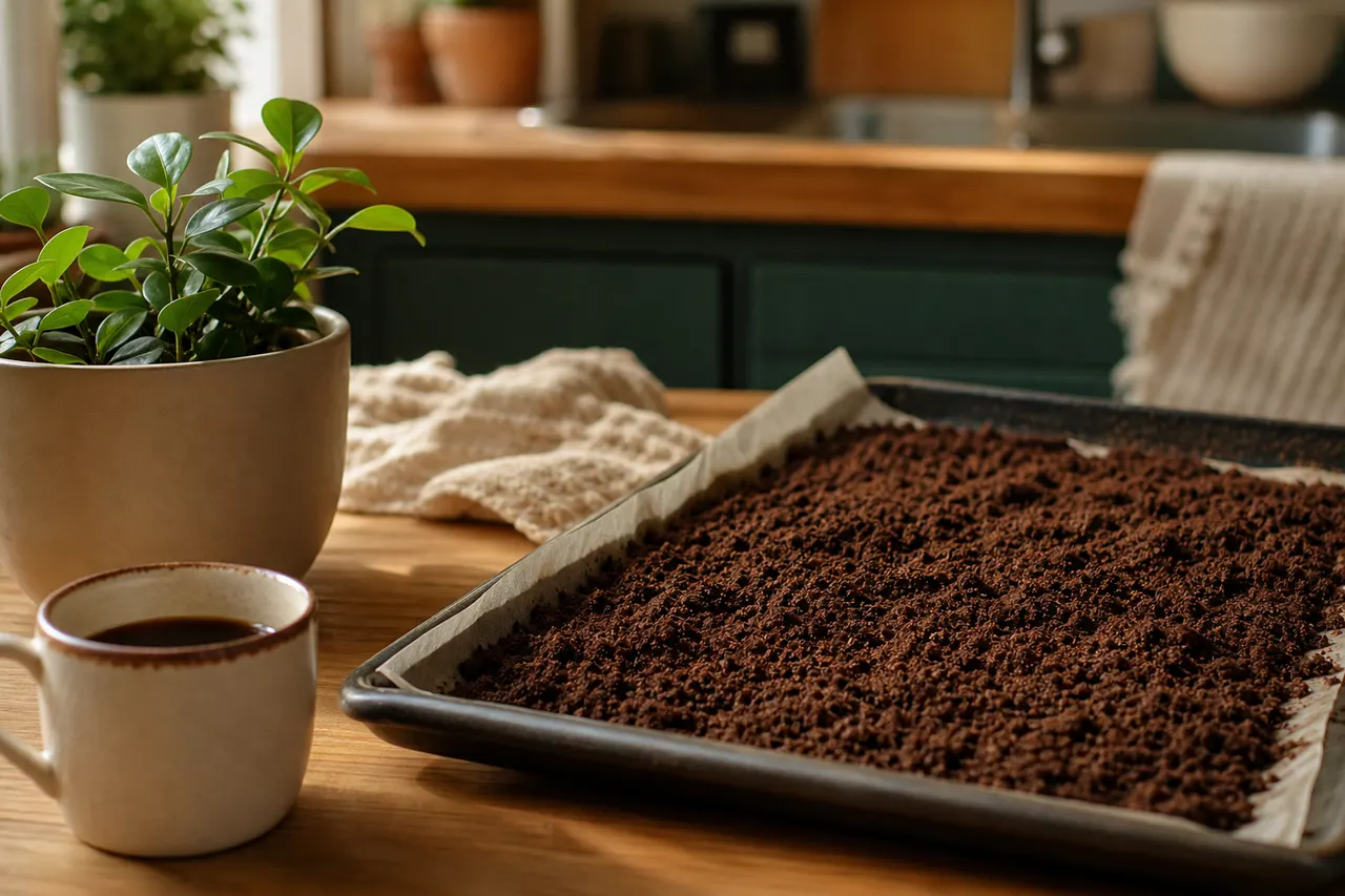 Borra de café do jeito certo