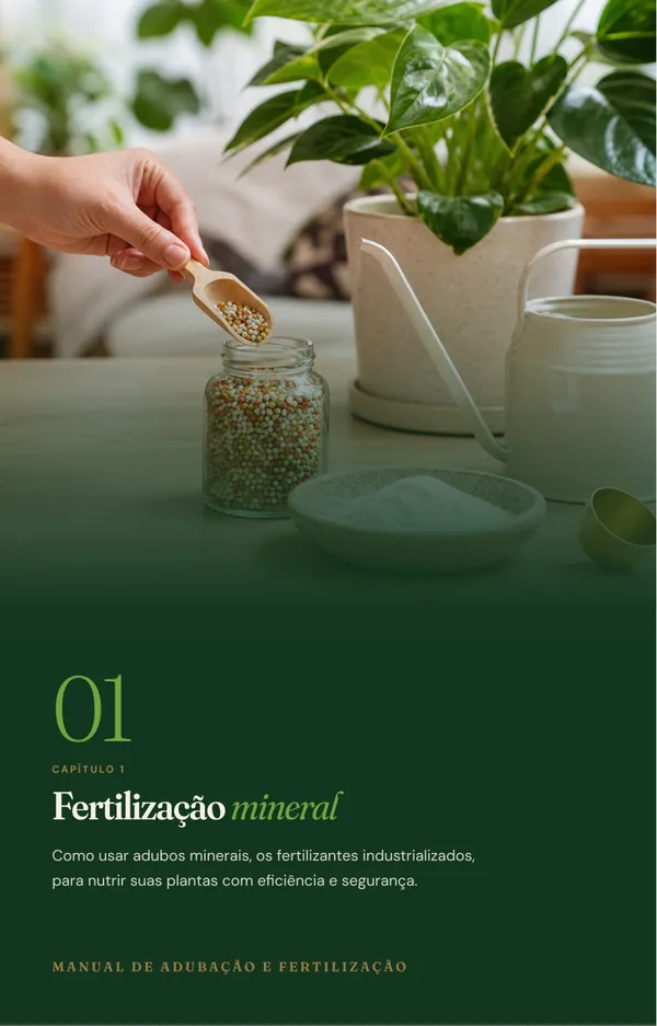 Abertura do capítulo 1 do ebook: Fertilização mineral