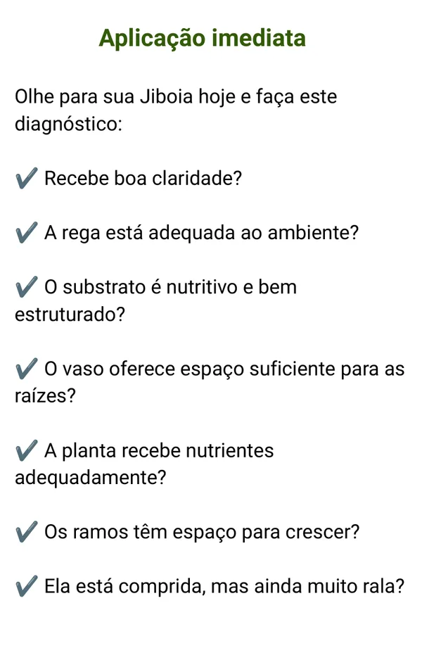Página do ebook com o checklist de diagnóstico
